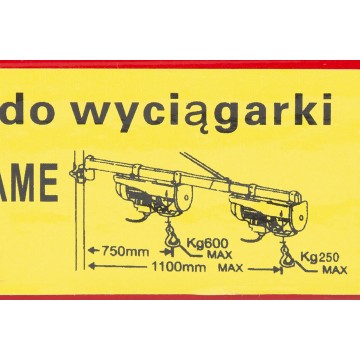 Wyciągarka elektryczna 150/300kg HJ2C2 1600W