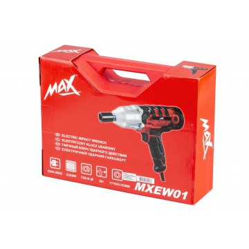 Klucz udarowy elektryczny MXEW01 750 Nm + nasadki