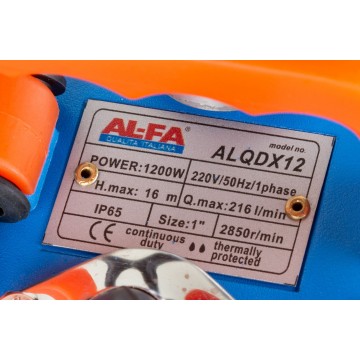 Pompa zanurzeniowa ALQDX12 z pływakiem i sitkiem do wody czystej i brudnej