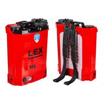 Opryskiwacz plecakowy LEX- 16l akumulatorowy12V 12Ah - "SHOCK PROOF"