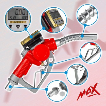 Pistolet paliwowy MXDFG01 do pompy paliwa  (mini CPN-U) z licznikiem cyfrowym i funkcją AUTO-STOP