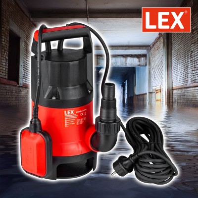 Pompa plastikowa z pływakiem do wody brudnej 1600W  LXP16