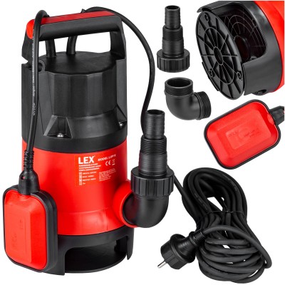 Pompa plastikowa z pływakiem do wody brudnej 1600W  LXP16