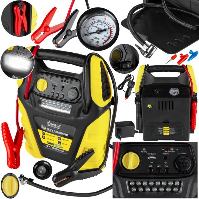 Prostownik AS3091 z rozruchem 5w1- kompresor, powerbank, ładowarka, oświetlenie Prostownik AS3091 z rozruchem 5w1- kompresor, powerbank, ładowarka, oświetlenie