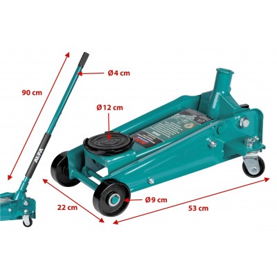Podnośnik hydrauliczny AL-FA ALPJ-3T –  udźwig 3 tony